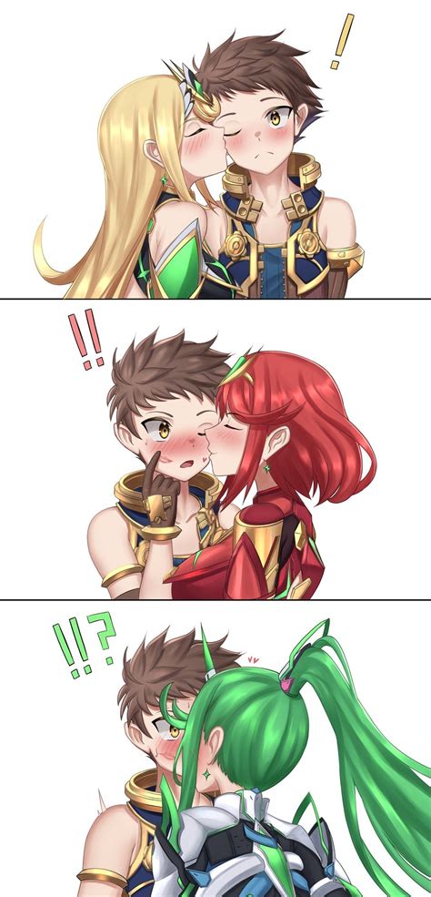 Getting Those Kisses Artwork From Nithros On Twitter Link Down Below R Xenoblade Chronicles