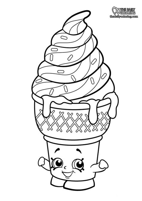 Ice Cream Coloring Pages The Daily Coloring