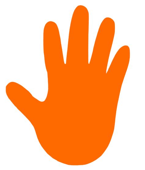 Orange Right Hand Clipart Clip Art Library
