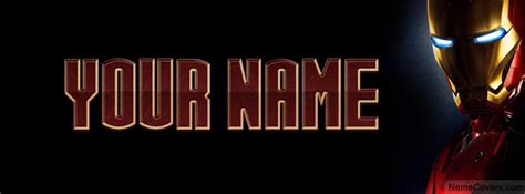 Ironman Text Name Cover Facebook Timeline Cover