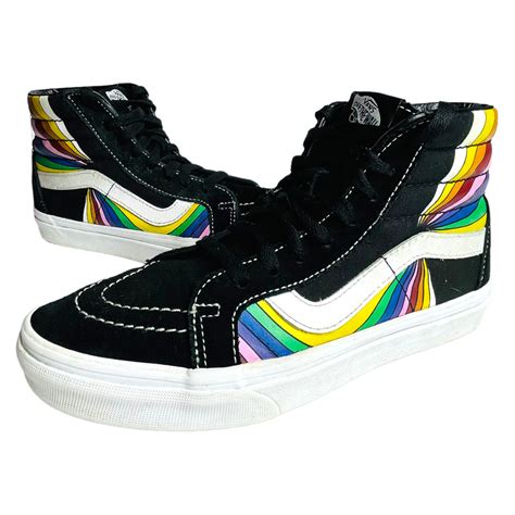 VANS Unisex Sk8 Hi Reissue Refract Multicolor Sneaker Gem
