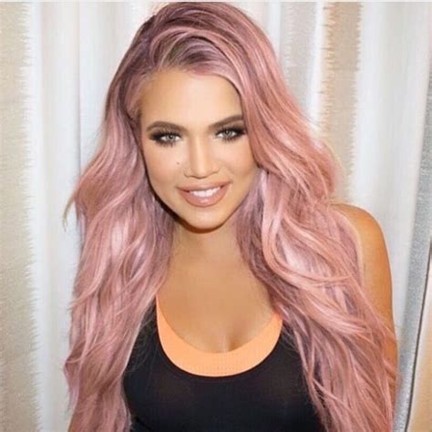 Khloe With Pink Hair Stunning Khloe Kardashian Hair Kardashian