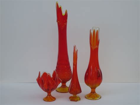 Viking Art Glass Collection Mid Century Vibrant In Color