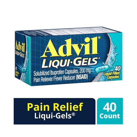 Advil Liqui Gels Pain And Fever Relief Liquid Capsules 200 Mg