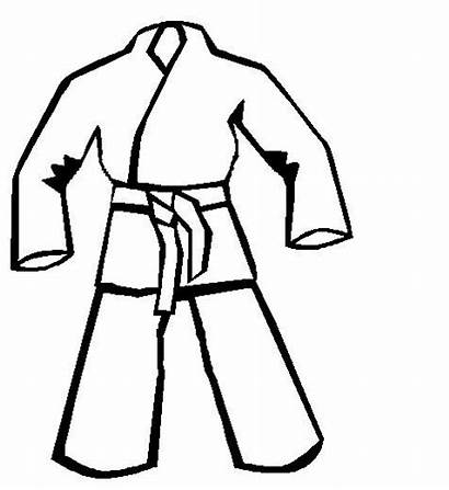 Coloring Pages Karate Drawing Judo Clipart Arts