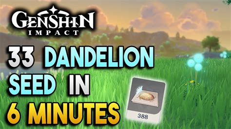 Dandelion seeds can be found at the following locations: 【Genshin Impact】Dandelion Seed Locations - Fast and ...