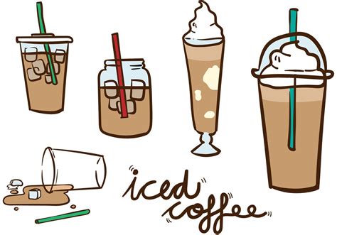 Iced Coffee Vector Pack 87919 Vector Art at Vecteezy