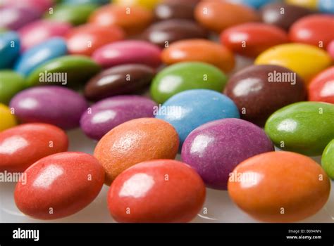 Sugar Coated Chocolates Hi Res Stock Photography And Images Alamy