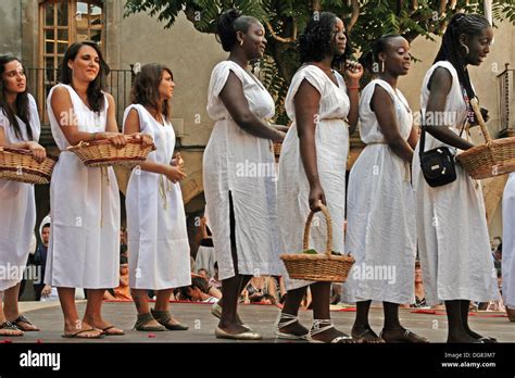 Los Esclavos Romanos Mercat Roma10 Guissona Cataluña España Foto