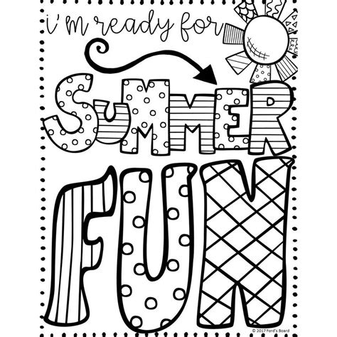 End Of School Year Coloring Pages Ready For Summer Fun