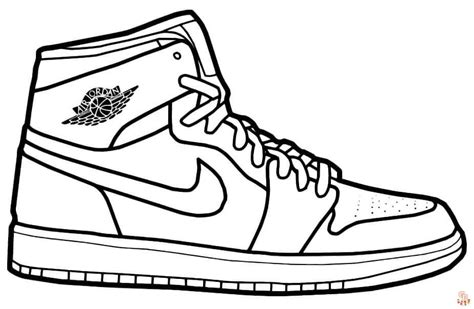 Enjoy Coloring Your Favorite Nike Shoes With Nike Coloring Pages