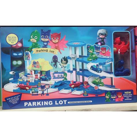 Pj Mask Parking Lotgas Station Oversized T Box Toy Set Shopee