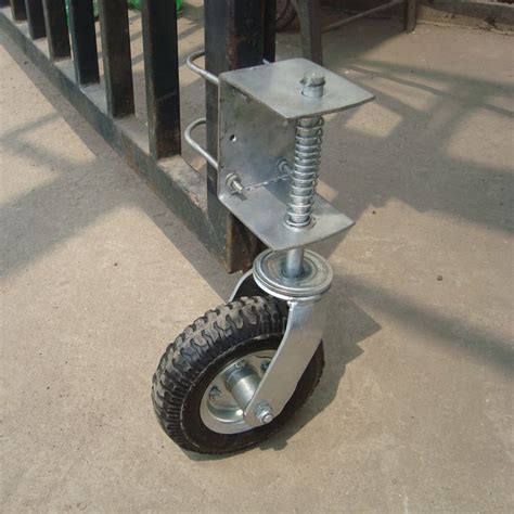 Gate Wheel With Suspension 210 Lb Capacity 8in Pneumatic Tire Model