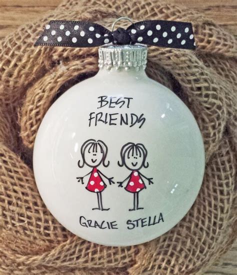 Best Friend Ornament Personalized Friend By Happyyouhappyme