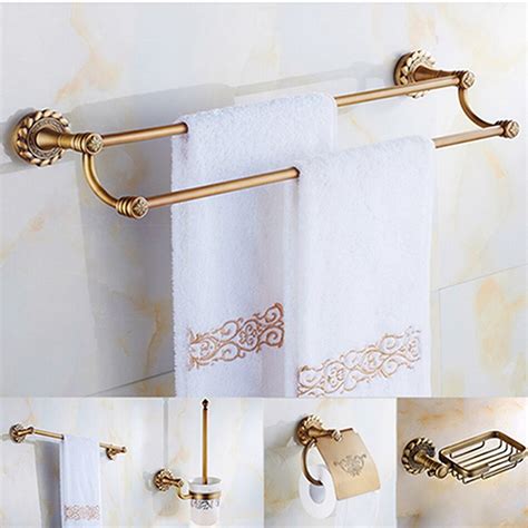 Find many great new & used options and get the best deals for luxury rose gold copper bathroom accessories set hardware towel bar fset022 at the best online prices at ebay! elazeb Bathroom accessories copper bathroom shelf hardware ...