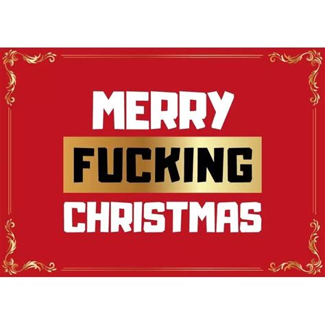 merry fucking christmas kerstkaart ansichtkaart wenskaart voor kerst bestellen kerst decoratie