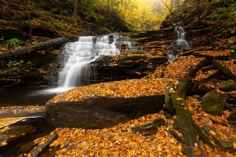 74457 Waterfall 4k Ultra Hd Wallpaper Fall Stream Foliage Mocah