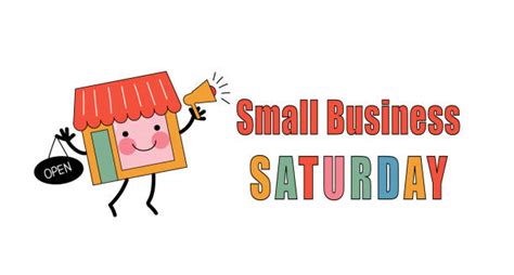 20 Small Business Saturday Sign Illustrations Royalty Free Vector