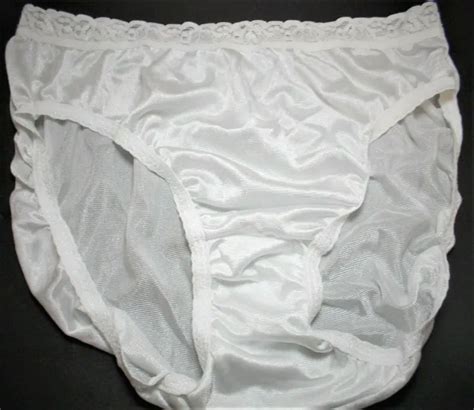 Vintage Panties Hanes Shiny 100 Nylon Hi Cut Panty Panties Brief