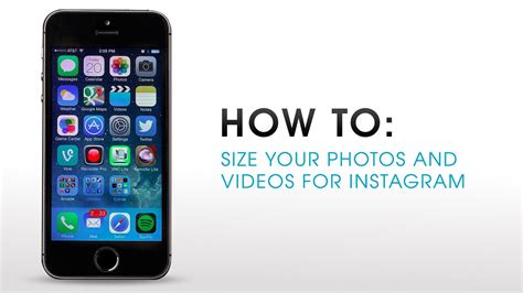 Iphone Tips And Tricks Size Your Photos And Videos For Instagram Youtube