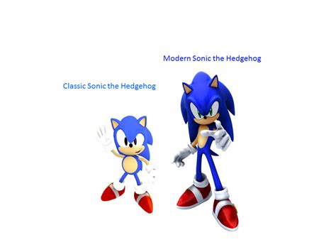Classic Sonic And Modern Sonic By 9029561 On Deviantart