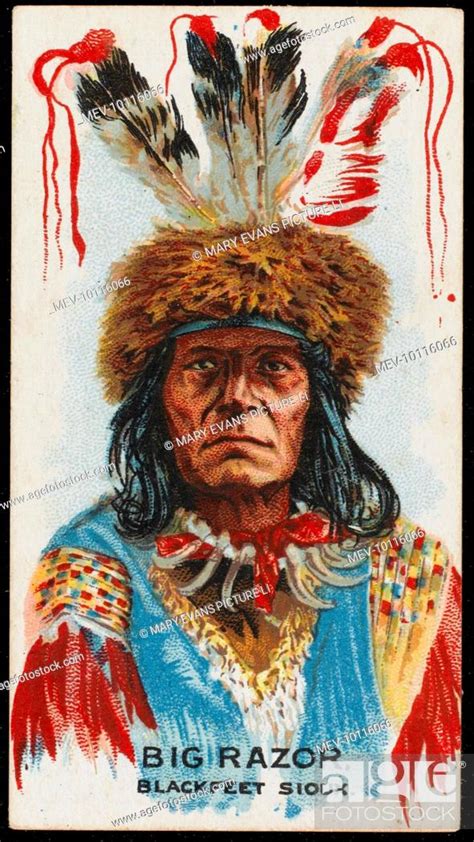 Big Razor Chief Of The Blackfoot Sioux Tribe Stock Photo Picture And