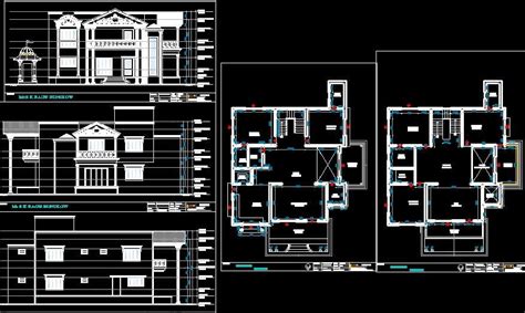 Modern Bungalow Design Cad Drawings Are Given In This Cad File