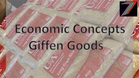 Economists carry a set of theories in their heads like a carpenter carries around a toolkit. Economic Concepts - Giffen Goods - YouTube