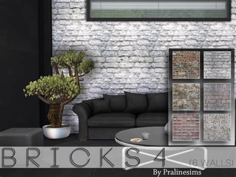 Bricks 4 Walls By Pralinesims At Tsr Sims 4 Updates
