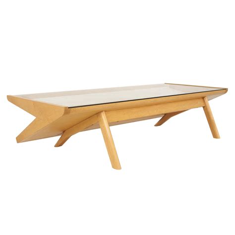 This unique mahogany coffee table designed by john keal for brown saltman co. John Keal Coffee Table Rental | Event Furniture Rental ...