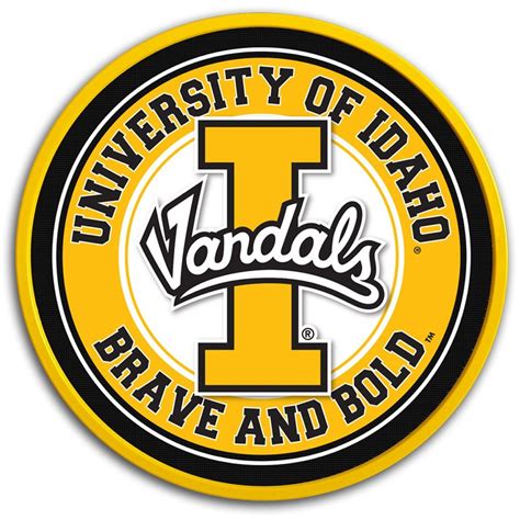 University Of Idaho Vandals 17 Team Disc Wall Sign