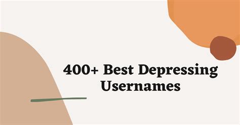 400 Depressing Usernames Ideas And Suggestions