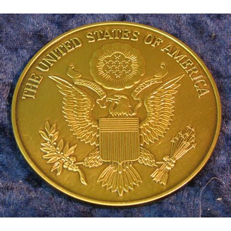 387 The United States Of America Brass Heraldic Eagle Seal