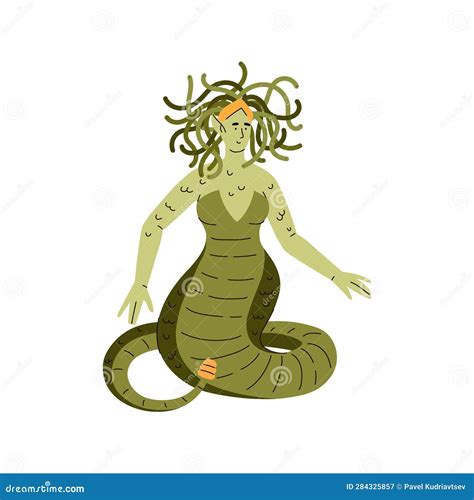 Medusa Mythical Creature Gorgon Female Monster Generative Ai