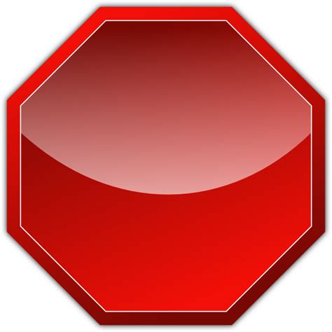 Blank Stop Sign Clip Art Clipartsco Blank Stop Sign Template Clipart