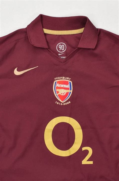 2005 06 Arsenal London Shirt L Boys Football Soccer Premier League