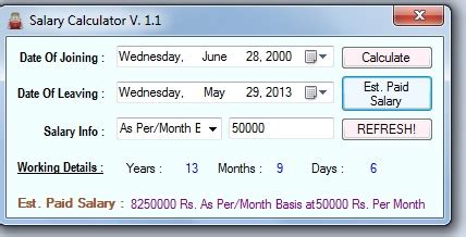 This calculator can be helpful if you want to compare your present wage to a wage being offered by a prospective employer where each wage is stated in a different periodic term. The Salary Calculator by dHROOb | Free source code ...