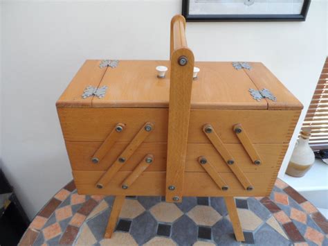 Circa 1950 1960 Free Standing Cantilever Wooden Morco Sewing Etsy