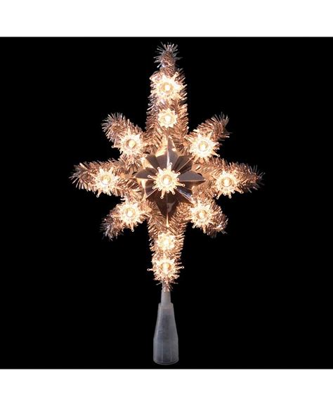 Northlight Lighted Tinsel Star Of Bethlehem Christmas Tree Topper Macys