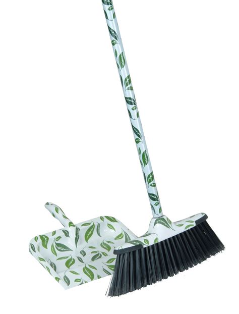 2 Piece Leaf Broom And Dustpan Set Kitchen Cleaning Supplies Cleaning