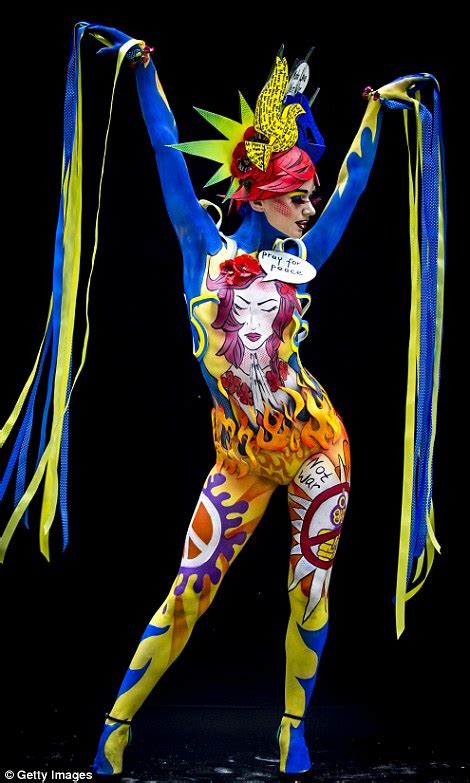 Naked Artists Celebrate World Bodypainting Festival In Poertschach Am