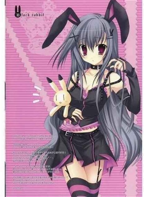 Cute Anime Girl With A Cute Rabbit Anime Photo 21310090
