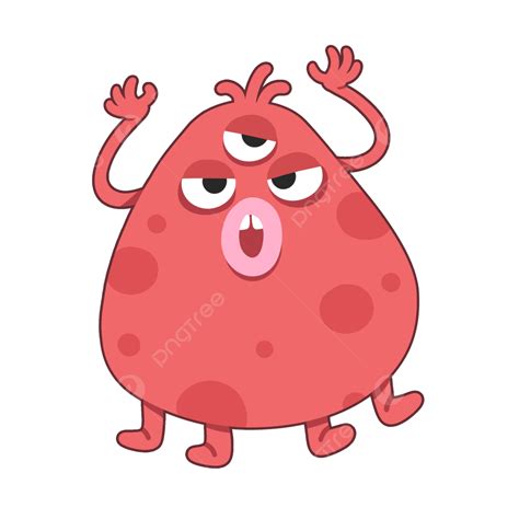 Red Alien Monster Png Vector Psd And Clipart With Transparent