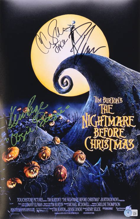 Chris Sarandon Ken Page And Danny Elfman Signed The Nightmare Before