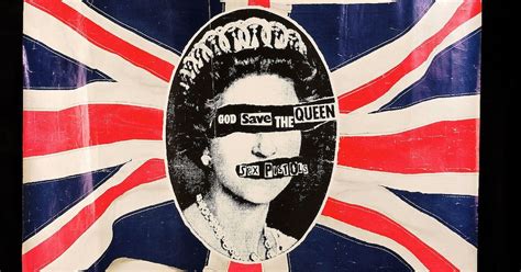Dress Worn By Queen On Sex Pistols Single Cover Displayed At Kensington
