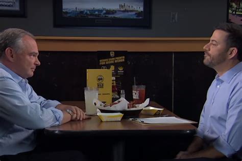 Watch Jimmy Kimmel And Tim Kaine Debate At Buffalo Wild Wings Spin