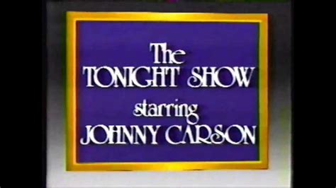 Tonight Show With Johnny Carson Theme 1986 Youtube