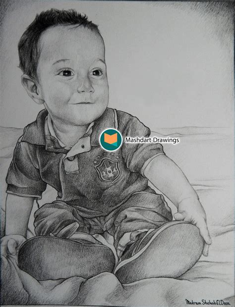 Mashdart Drawings Child Pencil Portrait Drawing Child Portrait Art