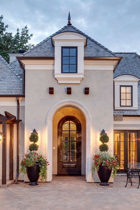 Maybe you would like to learn more about one of these? Classic French Lake House Design- Exterior stucco color is ...