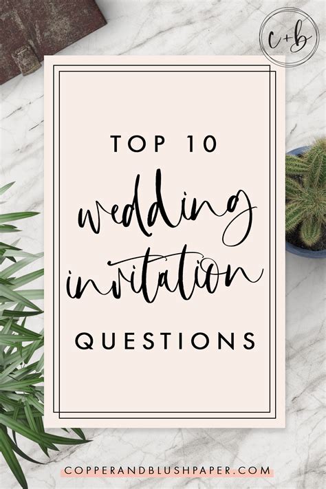 Top 10 Wedding Invitation Etiquette Questions | Copper + Blush Wedding